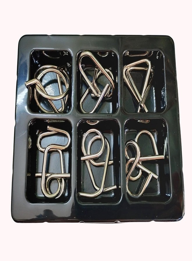 JBM ENTERPRISE Metal Wire Puzzle Set - Brain Teasers for Adults & Kids | Disentanglement Puzzle Toys | Mind Game Logic Challenges (Metal Puzzle 6 Pcs) - Image 5